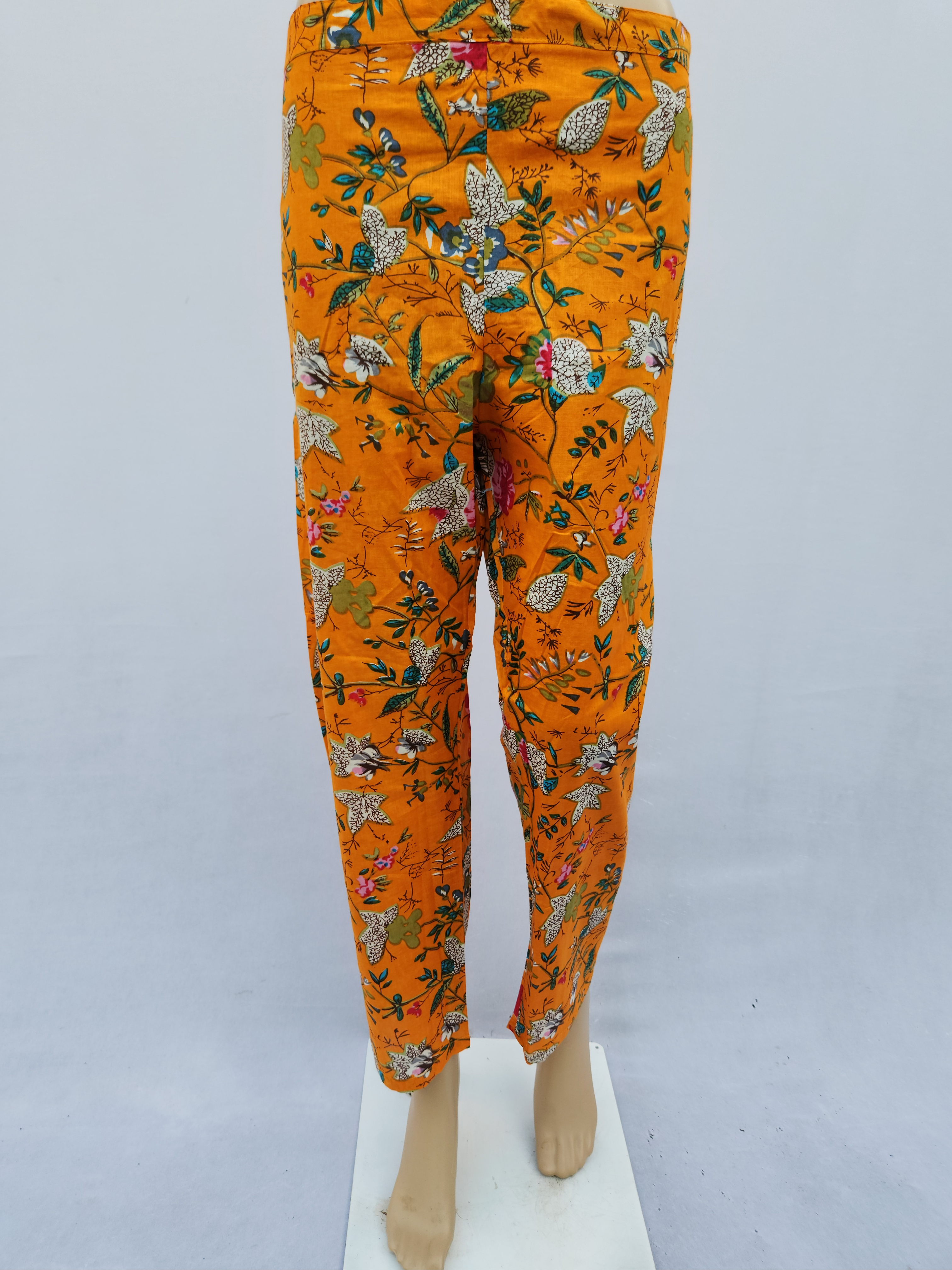 Orange Hand Block Cotton Printed Co-Ord kurthi Set for women | Stylish Kurthis & Kurtis Sets for Women | Threyas
