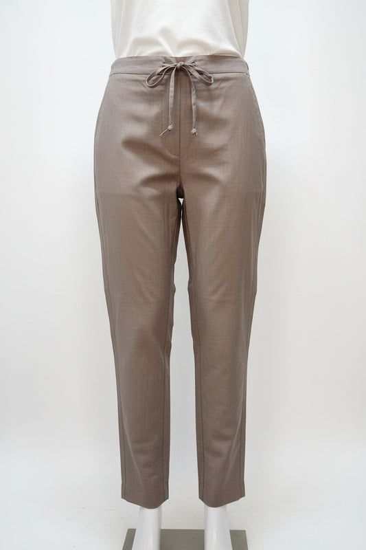 Grey Cotton Casual Pant for Women