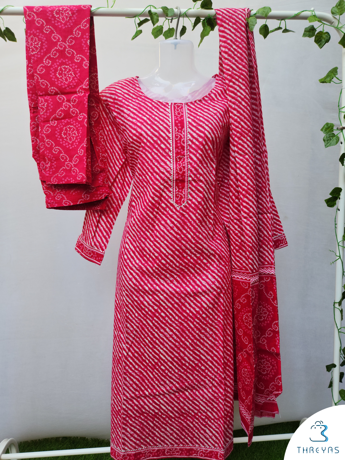 Pink Cotton kurthis Set for women