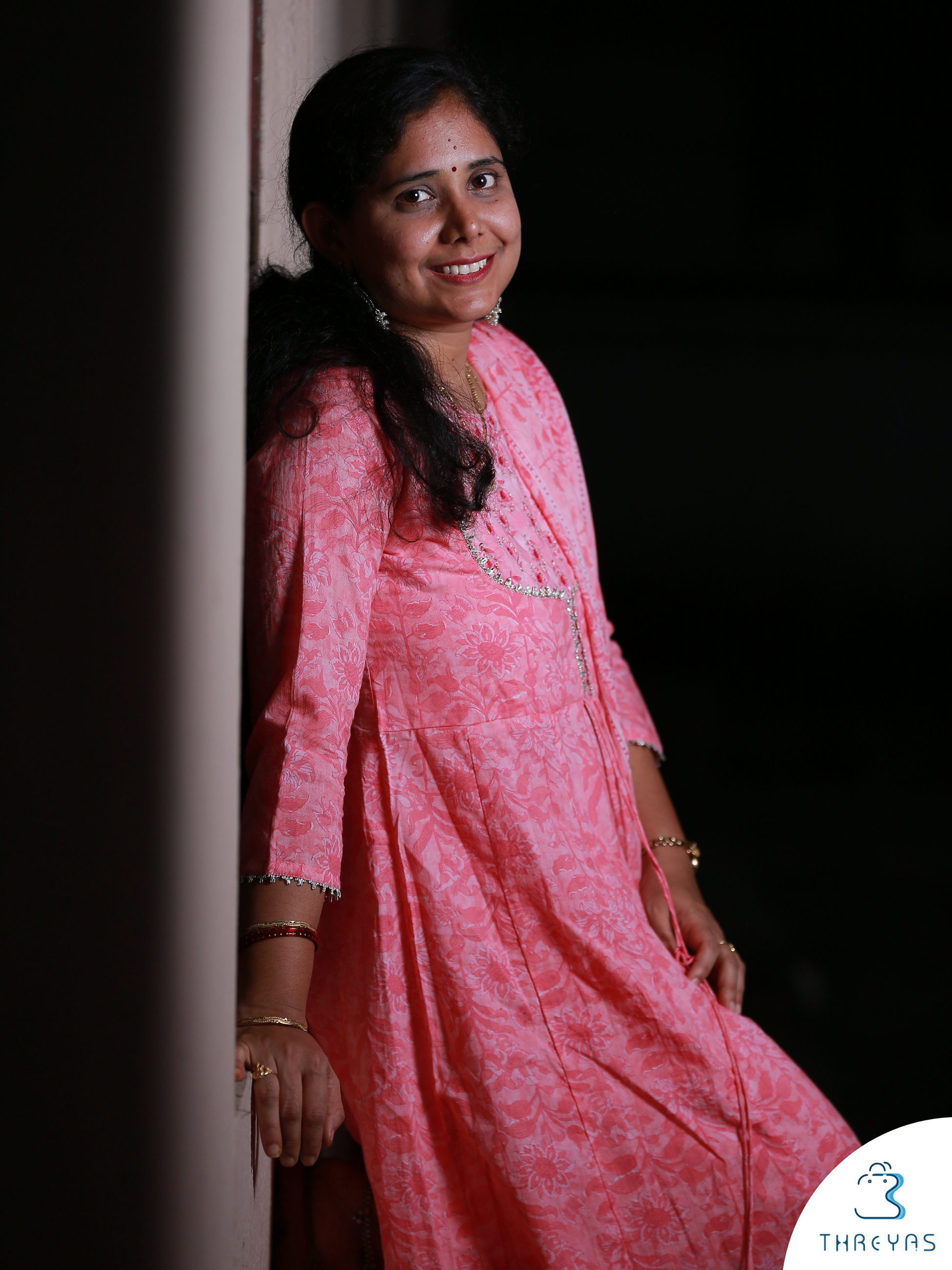 Light Pink Cotton Kurthis Set for women | Stylish Kurthis & Kurtis Sets for Women | Threyas 
