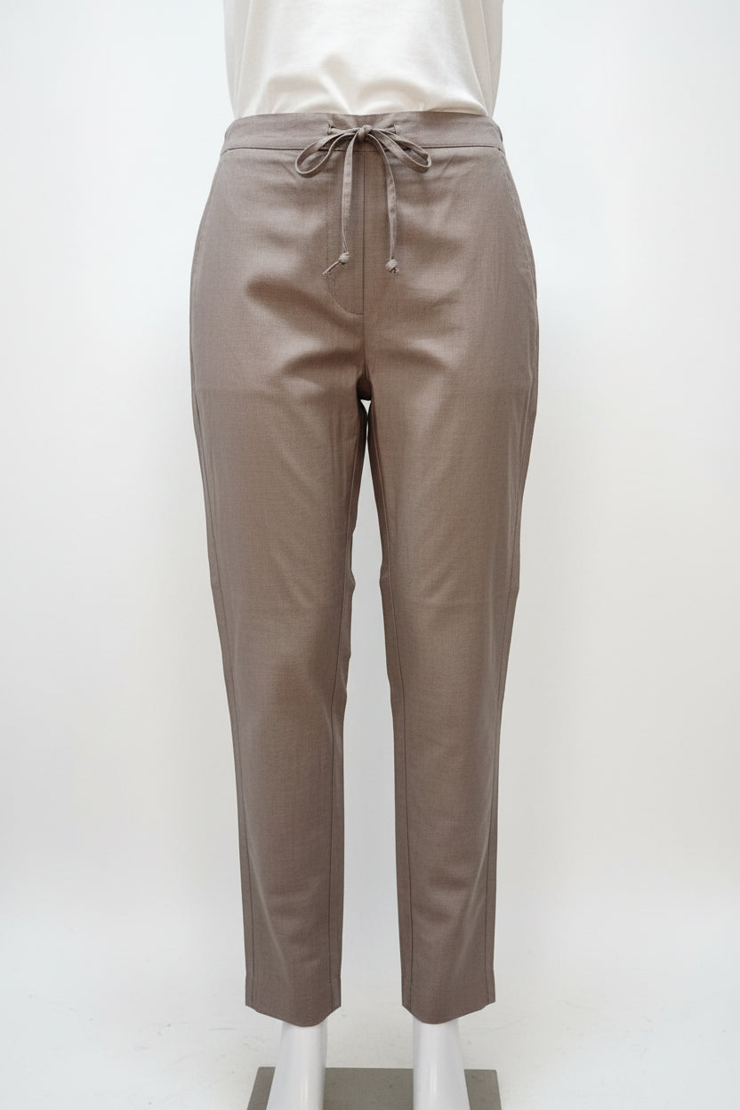 Grey Cotton Casual Pant for Women
