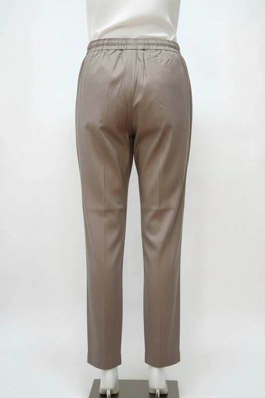 Grey Cotton Casual Pant for Women
