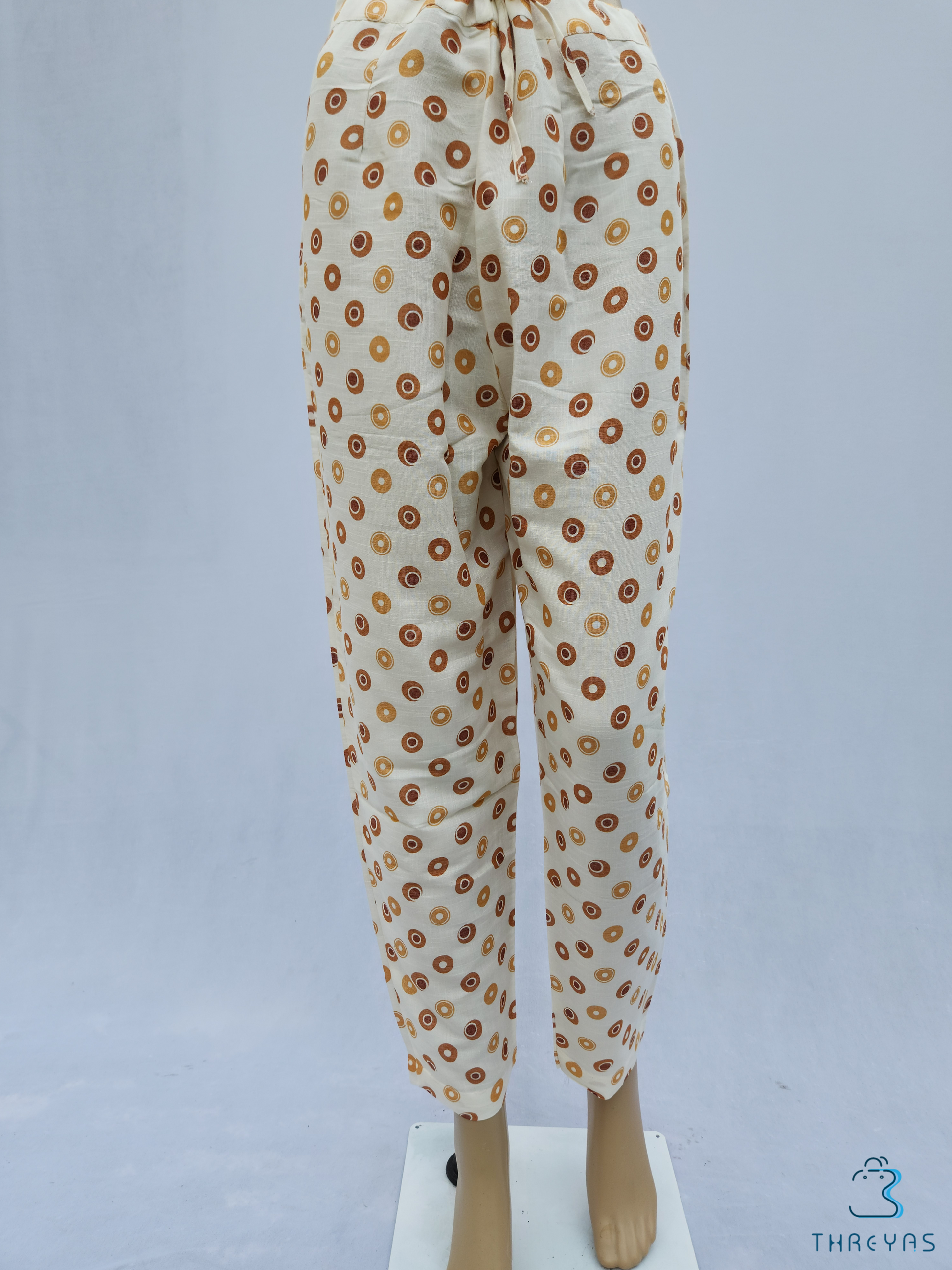 Yellow & White Modal Cotton Kurthis Set with Straight Pant for women | Stylish Kurthis & Kurtis Sets for Women | Threyas 